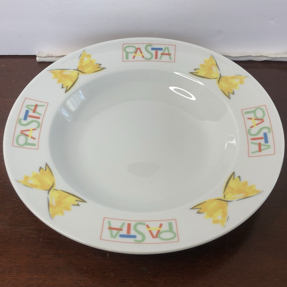 Studio Nova TG103 Pasta Power 12 Inch Serving Bowl Made in Italy Bowtie Farfalle